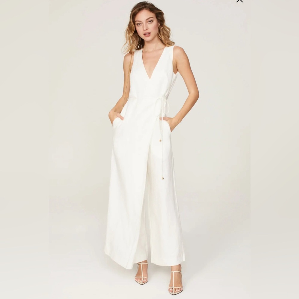 Rosetta Getty Collective | White Apron Jumpsuit size 6